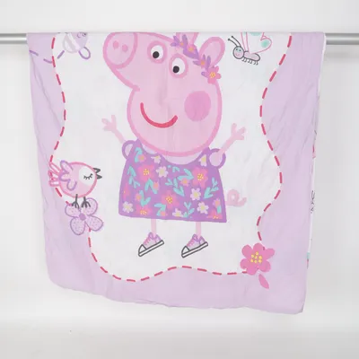 Dynebetræk (Pink, Flerfarvet) fra Peppa Pig Bomuld
