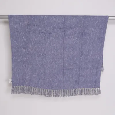 Filt (Blå, Grå, Vit) från Luhta Akryl, Bomull, Viskos