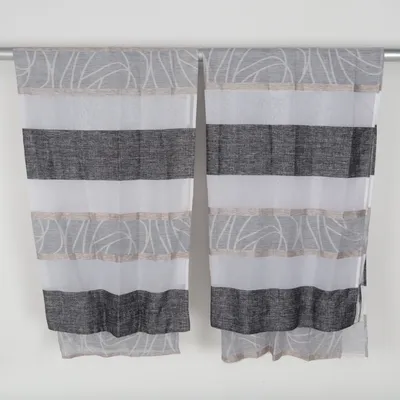 Öljettgardin (Grå, Vit, Beige) från Esposa Polyester
