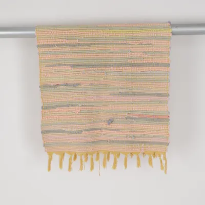 Rag rug (Pink, Yellow, Gray)