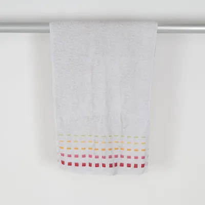 Badhanddoek (Wit, Meerkleurig) van Toptex Katoen