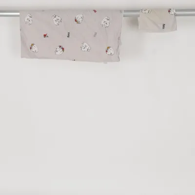 Parure de lit (Gris, Blanc) de Mumin