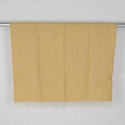 Blanket (Yellow, White) from Klippan Wool