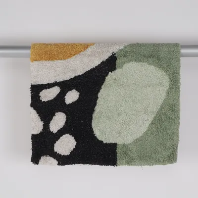 Bathroom mat (Yellow, Multicolored) from Rugvista Cotton