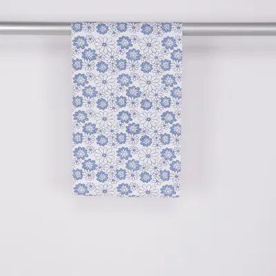 Table runner (White, Blue) from Solbacka Hemtextil Cotton