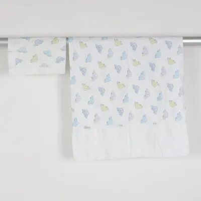 Dekbedset (Wit, Blauw, Groen) van Turiform