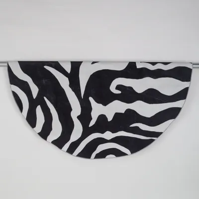 Kortluggad matta (Svart, Vit) från Qixinglu Polyester