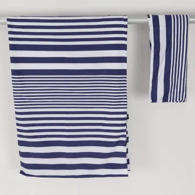 Parure de lit (Bleu, Blanc) de Kosta Linnewäfveri