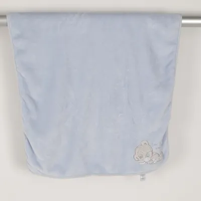 Babyfilt (Blå) från Tiny Tatty Teddy Bomull, Polyester