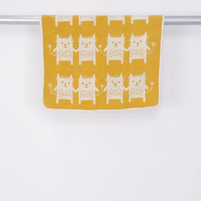 Babyfilt (Beige, Gul) från Klippan Ekologisk bomull