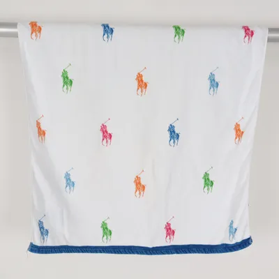 Bath towel (White, Multicolored) from Polo Ralph Lauren Cotton