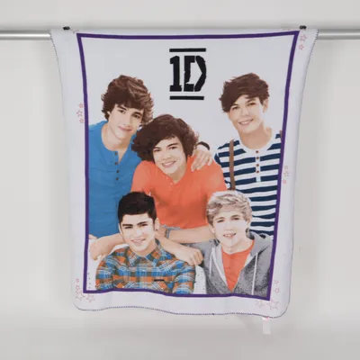 Couverture (Blanc, Multicolore) de One Direction Polyester