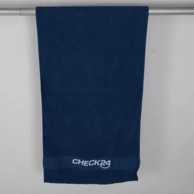 Serviette (Bleu) de Check 24 Coton