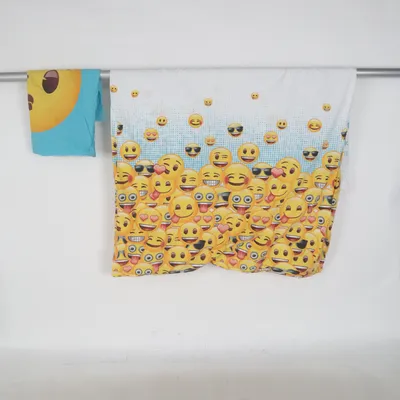 Bäddset (Gul, Flerfärgad) från Emoji Bomull