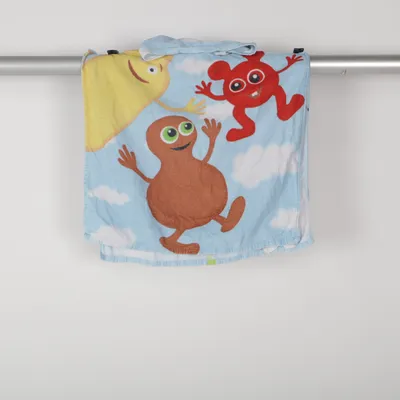 Badcape (Blå, Brun, Röd, Gul) från Babblarna Bomull