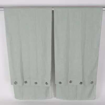 Øjenlågsgardin (Grøn) fra Douceur D'Interieur Linned, Polyester