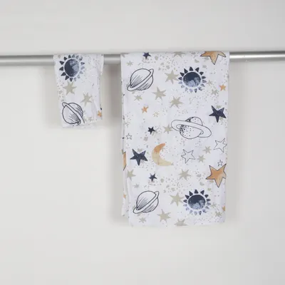 Parure de lit (Blanc, Multicolore) de Biberna Coton