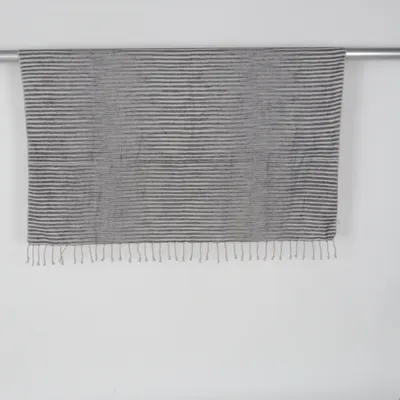 Couverture (Gris, Blanc) Coton