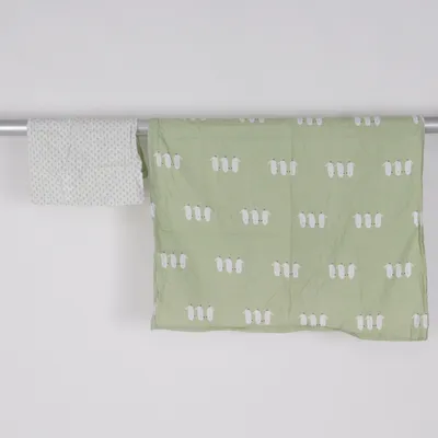 Bed set (Green, White) from Kids Concept Cotton