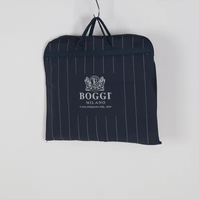 Garment bag (Blue, White) from Boggi Milano