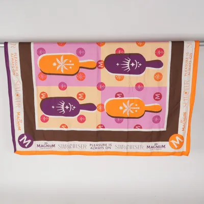 Serviette de plage (Marron, Violet, Orange) de Magnum Coton