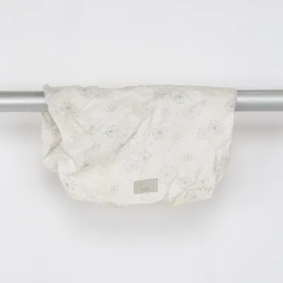 Fitted sheet (White, Gray) from Camcam Organic cotton