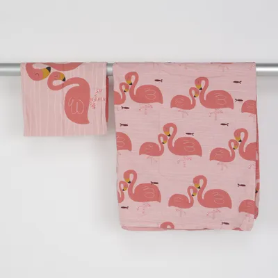 Bäddset (Rosa, Vit, Flerfärgad) från IKEA Bomull