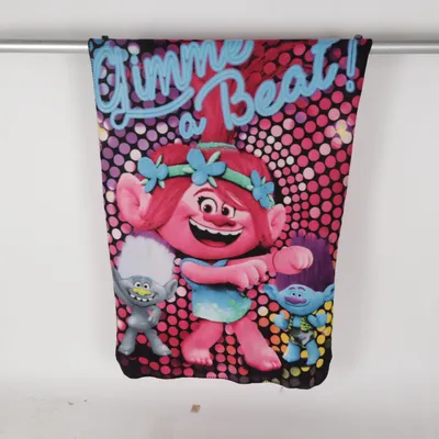 Blanket (Pink, Blue, Multicolored) from Dreamworks Trolls Polyester