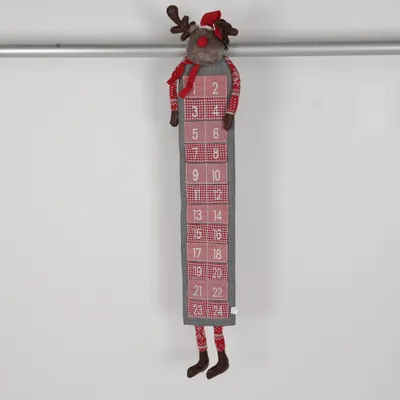 Advent calendar (Gray, Red, Multicolored) from Sia Home Fashion Polyester