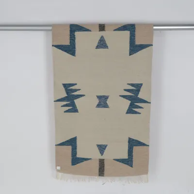 Vävd matta (Beige, Blå, Rosa) från Ferm Living Bomull, Ull