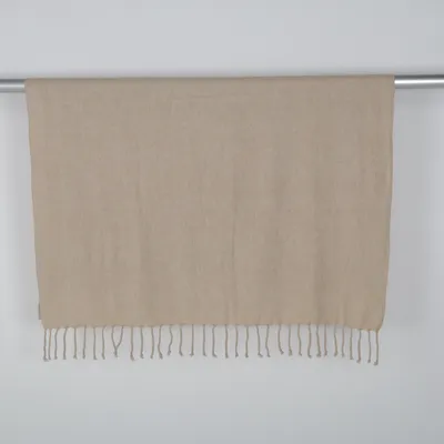 Tæpppe (Beige) fra H&M Home Polyester, Uld