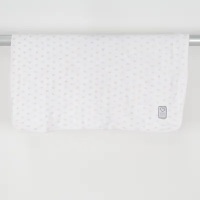 Baby blanket (White, Pink) from Littleheart