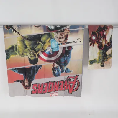 Sengesæt (Grå, Flerfarvet) fra Marvel Avengers Bomuld