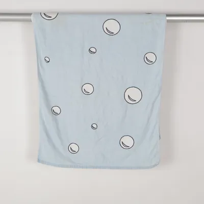 Serviette (Bleu, Blanc) de Cottover Coton