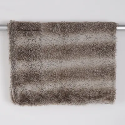 Hochflor-Teppich (Grau, Weiß)