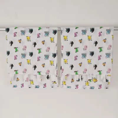 Kanallängd (Vit, Flerfärgad) från Barbapapa Bomull, Polyester