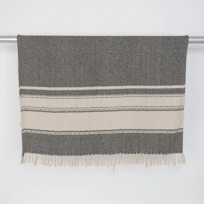 Filt (Beige, Flerfärgad) från C'est Bon Bomull