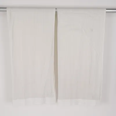 Gardin med rynkebånd (Beige) fra H&M Home Bomuld, Linned