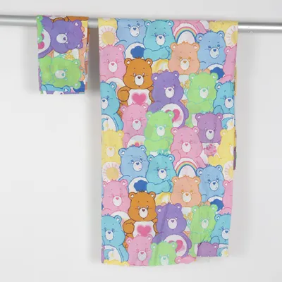 Bäddset (Blå, Grön, Rosa, Lila, Gul, Flerfärgad) från Care Bears Bomull, Polyester