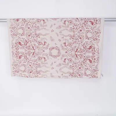 Tablecloth (Beige, Red) from H&M Home Cotton, Linen