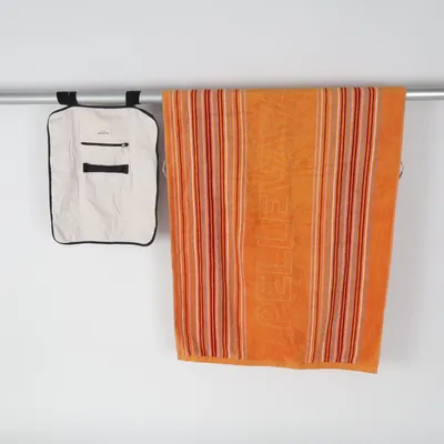 Strandhandduk (Orange, Flerfärgad) från Pellevävare
