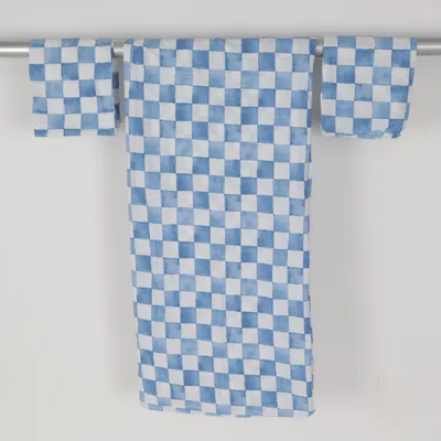 Bed set (Blue, White) from Ellos Home Cotton