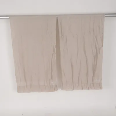 Pleat curtain (Beige) from Rusta Home Polyester