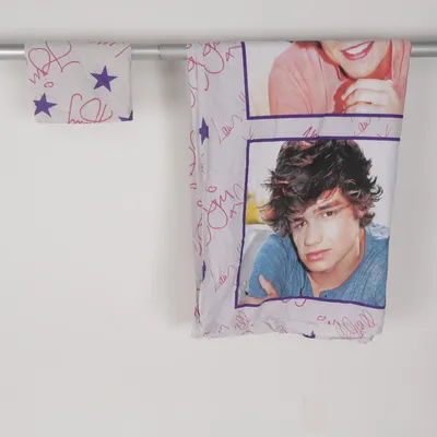 Bed set (White, Purple, Pink) from One Direction Cotton