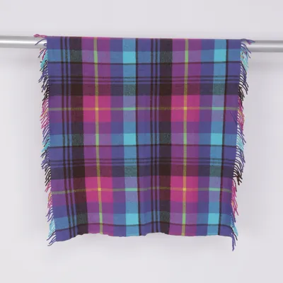 Plaid (Lila, Meerkleurig) van Avoca Wol