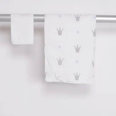 Bäddset (Vit, Grå) från NG Baby Bomull