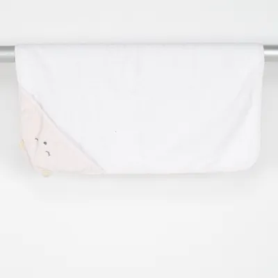 Serviette (Blanc, Rose) de Maisons du Monde Coton, Polyester
