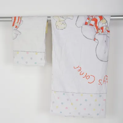 Bed set (White, Multicolored) from Herding Cotton