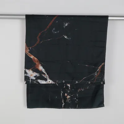 Rideau de douche (Noir, Marron) Polyester