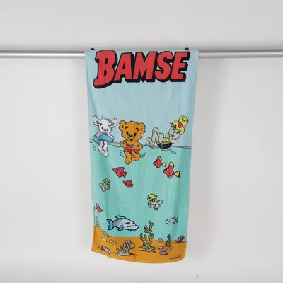 Bath towel (Blue, Multicolored) from Rune A Cotton
